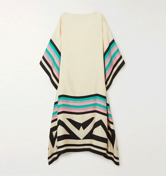 Satin Crepe Stunning Style: Lillie MIDI Kaftan