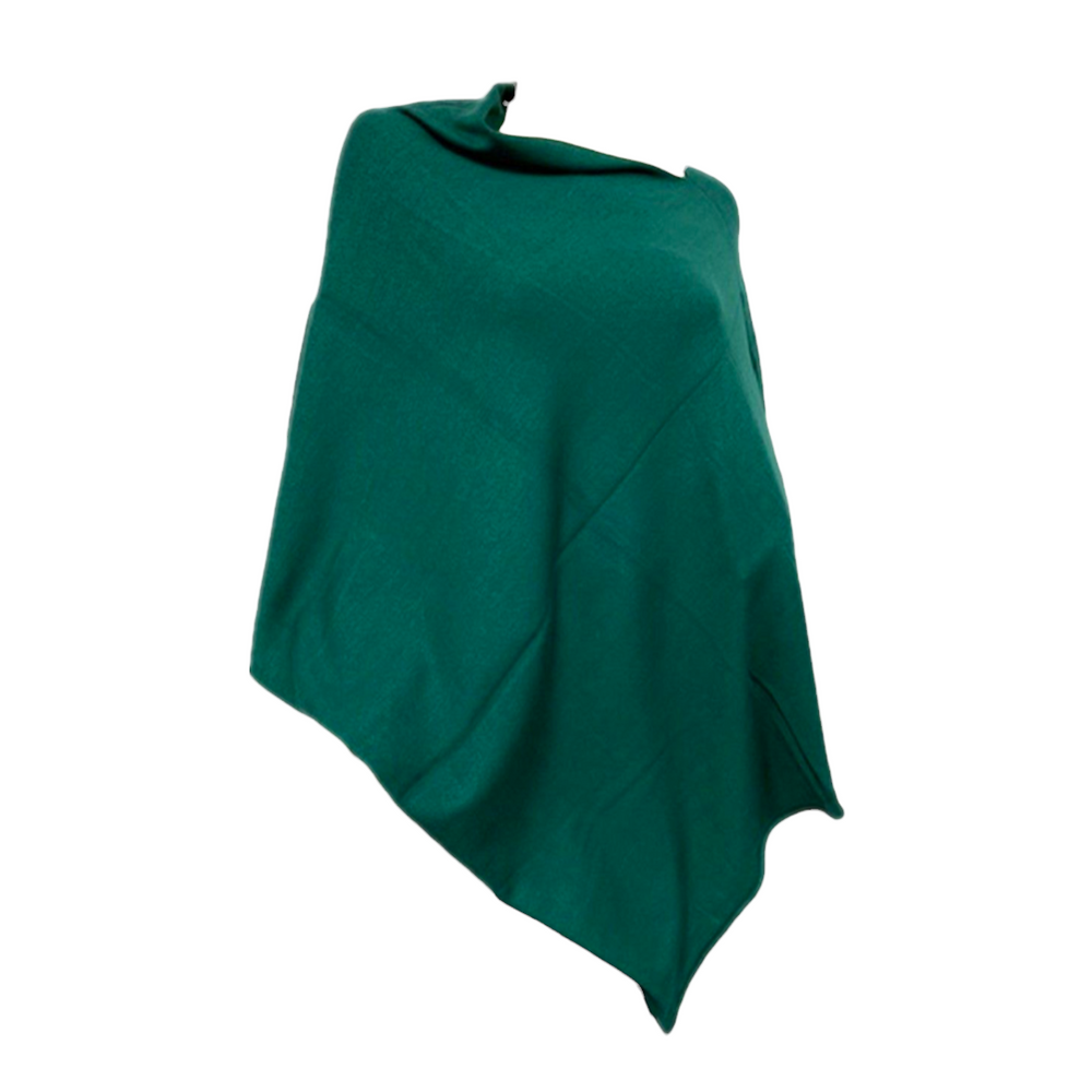 Green Julian Wool Blend Poncho