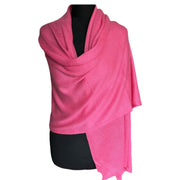 Pink Julian Cashmere Knitted Wool Scarf Shawl/Wrap