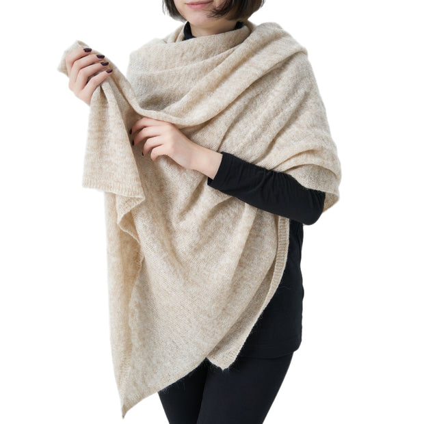 Julian Cashmere Knitted Wool Scarf Shawl/Wrap