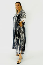 Luxurious Maya Black Kaftan – Timeless Resort Wear & Loungewear