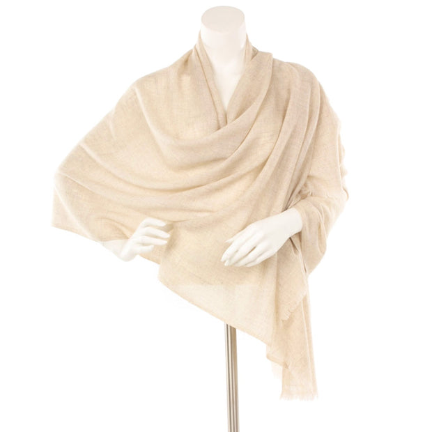 Julian Oversized handwoven pure cashmere scarf