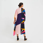 Coco Bella Colour block MIDI Kaftan Maxi Dress-O/S AU 10-18