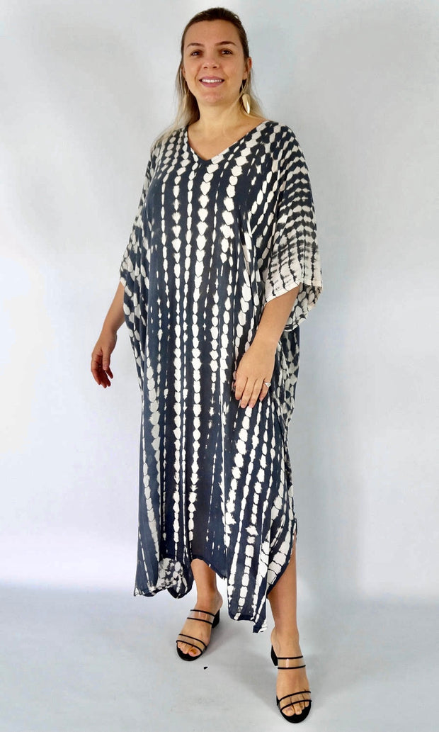 Luxurious Maya Black Kaftan – Timeless Resort Wear & Loungewear