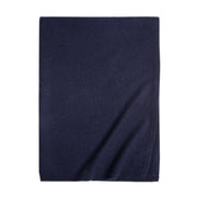 Navy 100% Cashmere 2 ply knitted Julian Wrap/ Scarf