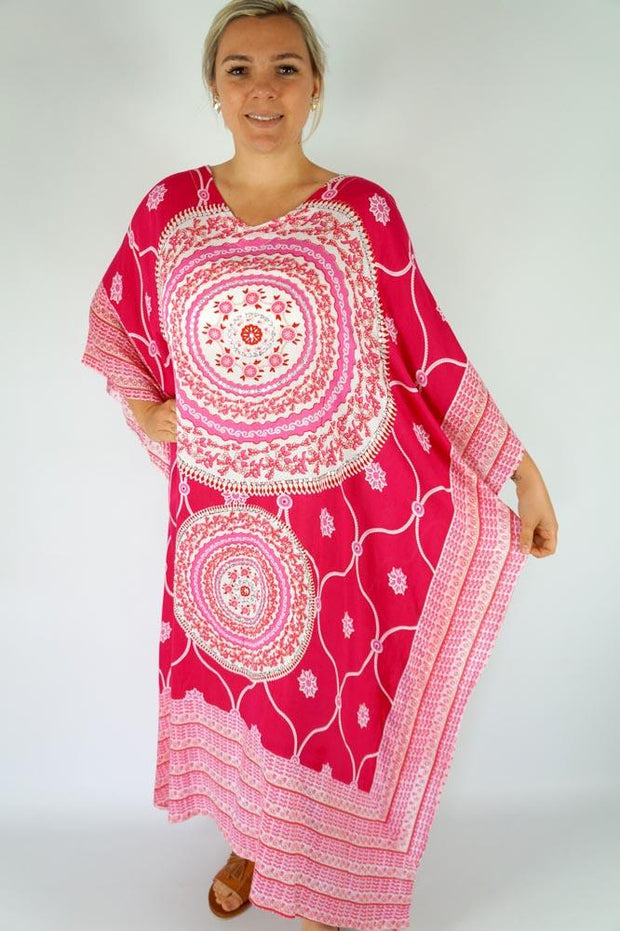 Mandala bling Maya Kaftan one size fits AU 12-26