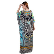 Chic Blue Maya Kaftan Dress for Summer AU 10-51