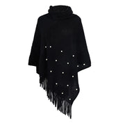 Black pearl Winter Poncho Free size