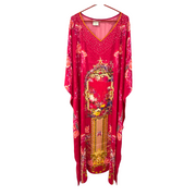 Maya Plus Size Silk Embellished Kaftan AU 24-30