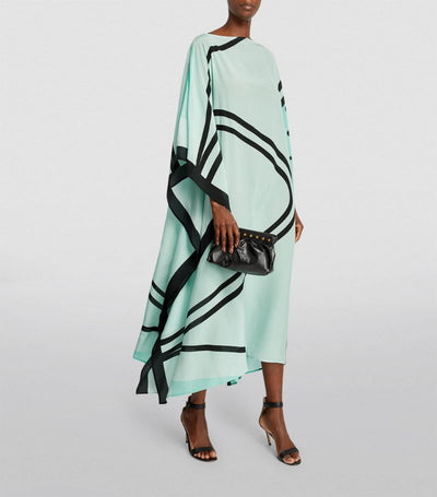 Pastel Green Lillie MIDI  Kaftan Dress