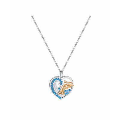 silver plated  pendant necklace-MK LANE-