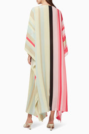 Multi colour Coco Bella Silk Crepe Kaftan Dress