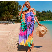 Tropical Bamboo Resort Wear Kaftan Au 12-22