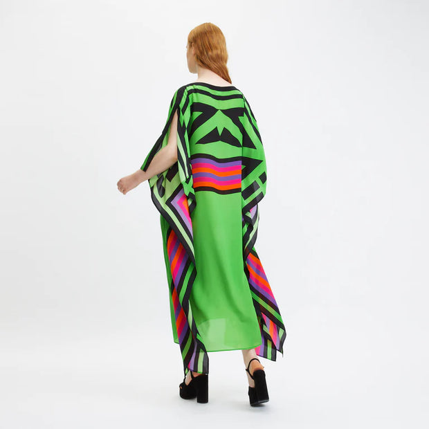 Magic of Green Coco Bella MIDI Kaftan Dress