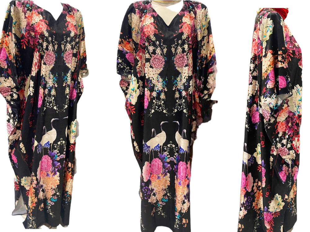 Velvet Floral Maya kaftan Sizes Available AU 14-28