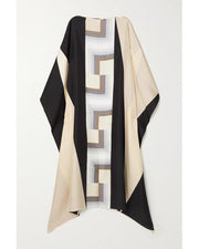 Black and White - Lillie MIDI  Kaftan Dress