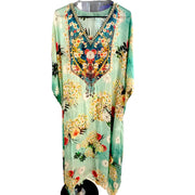 Coco Bella Spring Silk floral kaftan