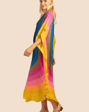 Prism Color - Coco Bella MIDI  Kaftan Dress