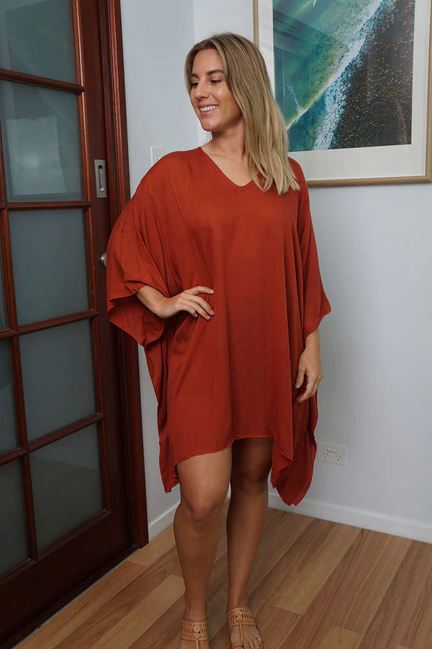 Maya rayon Top Kaftan – OSFA, Boho Chic Fashion