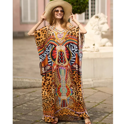 Soft Rayon Coco Bella kaftan Resort Wear