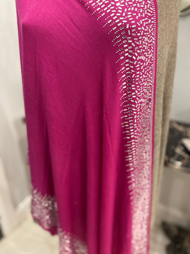 Pink Julian Cashmere Pashmina Shawl/Wrap