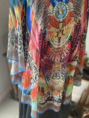 Kyra X-Large HEmbellished Kaftan Top Free Size