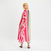 Multi colour Coco Bella Silk Crepe Kaftan Dress