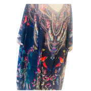 Maya Plus Size Embellished Silk mix Kimono Jacket 16-28