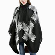 Reversible Wrap Shawl | Reversible Shawl  In Black Colour | Mk Lane